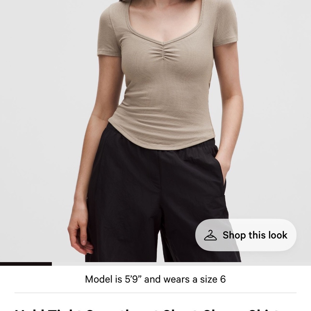 Lululemon sweetheart short-sleeve shirt